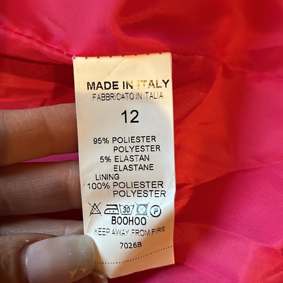 Hot pink Boohoo jacket - size 8 - Picture 10 of 11